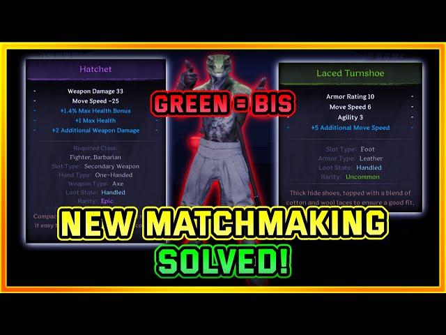 Gear Based Matchmaking Solved! It has ABSOLUTELY no exploits... Dark and Darker Solo