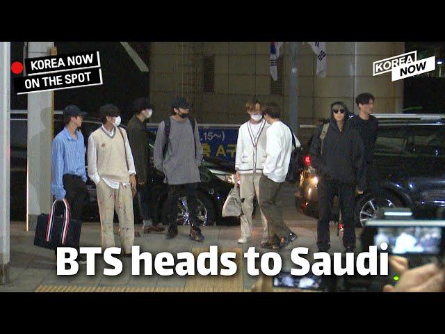 'BTS at the airport': They head to Saudi Arabia to perform a historic concert