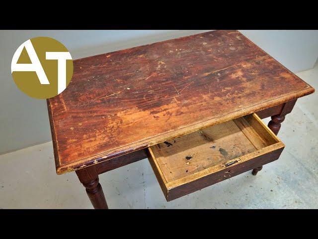 Old farm table restoration