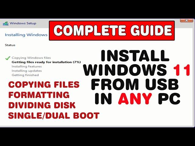 How to Install Windows 11 From USB in Any Computer Without Losing Data, Without TPM & Secure Boot