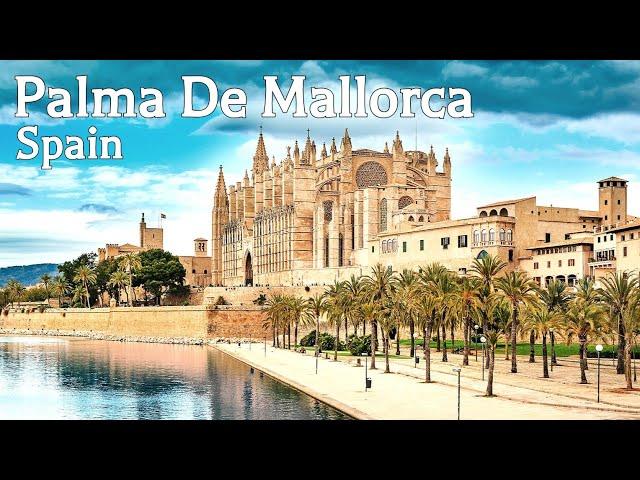  Walking in PALMA DE MALLORCA 4K, Spain