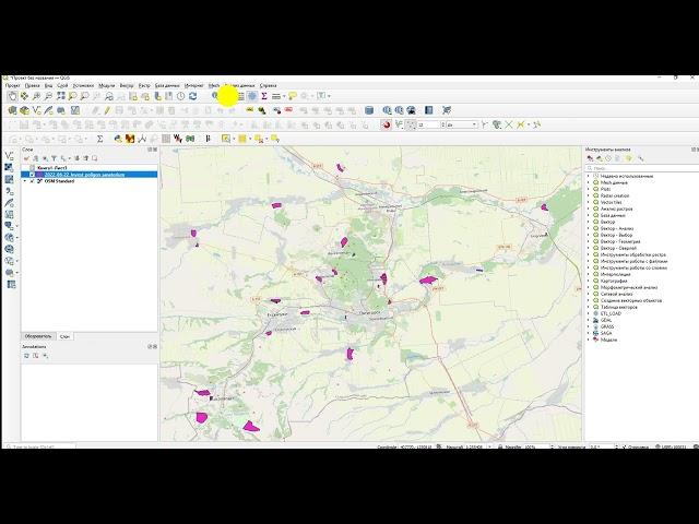 QGis загрузка и присоединение внешних таблиц.