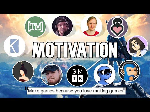 I asked these youtube game devs what keeps them motivated - Dani, Jonas, Michael Kocha, GMTK & More