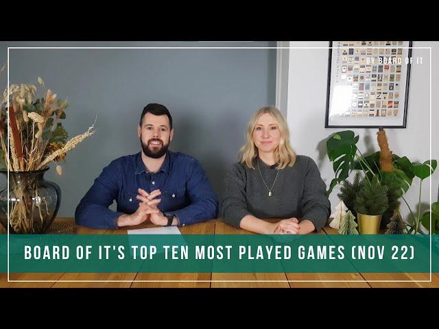 Board Of It's Top Ten Most Played Games (as of Nov 22)