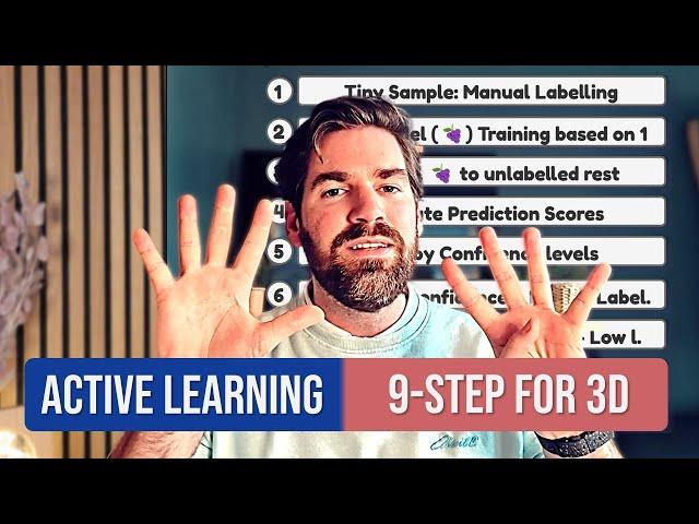 Active Learning for 3D Data Labelling: 9-Step Workflow