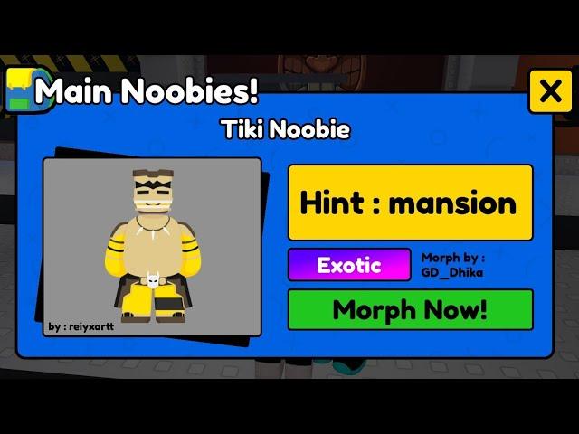 How to get TIKI Noobie in FIND THE NOOBIES MORPHS Roblox