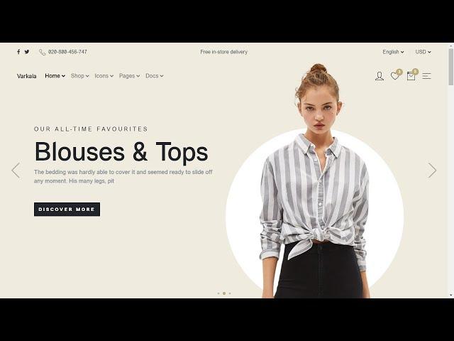 Varkala Fashion - E-commerce Theme Bootstrap + React | Code Solution