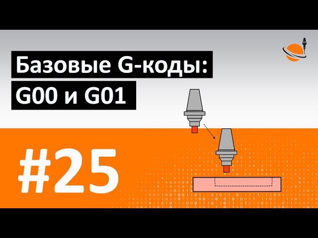 G-, M-КОДЫ - #25 - БАЗОВЫЕ G-КОДЫ: G00 И G01 / Программирование обработки на станках с ЧПУ