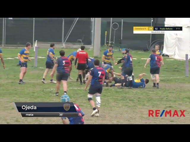 Highlights | Castellana Rugby vs Rugby Belluno | Serie B 2023-24