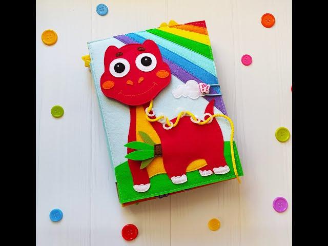 Dinosaur quiet book pattern PDF