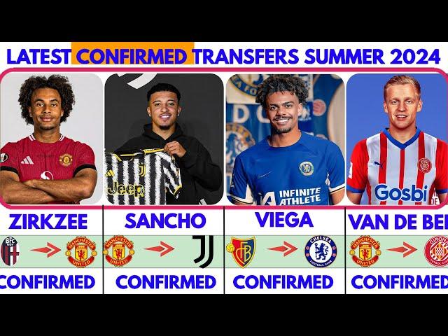 ALL CONFIRMED TRANSFER NEWS SUMMER 2024, VIEGA TO CHELSEA️ SANCHO TO JUVENTUS️ ZIRKZEE TO UNITED