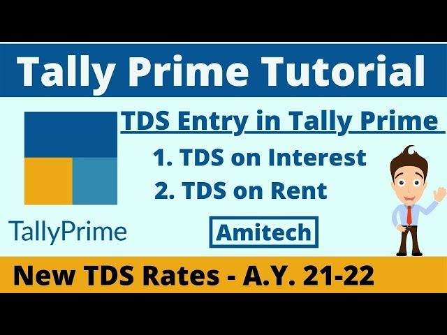 TDS in Tally Prime in Bangla | Auto Calculation TDS In Tally Prime | TDS on Interest & Rent part-1