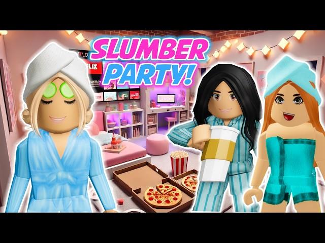 ULTIMATE SLUMBER PARTY DRAMA IN ROBLOX BROOKHAVEN!