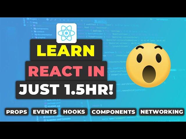 React JS Crash Course | Beginner React Tutorial