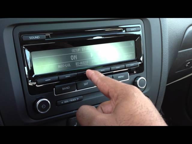 How to activate Bluetooth Audio on the VW RCD310 radio