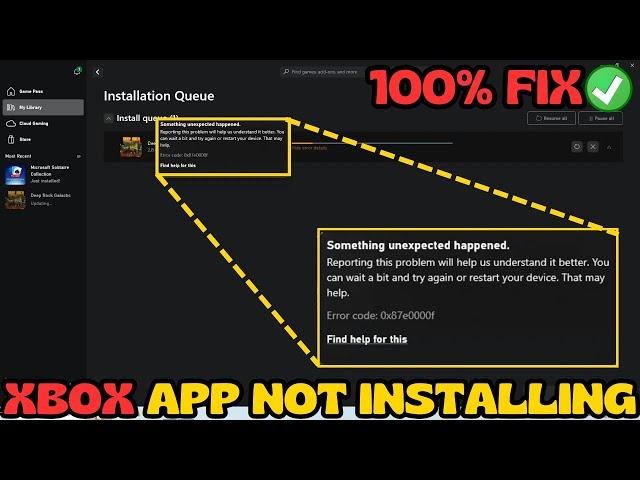Xbox app for pc not installing FIX Something unexpected happened