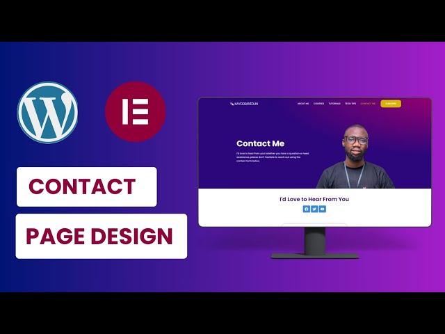 Create Contact Me Page and Add Form  EP 11/14 [WordPress Tutorial]