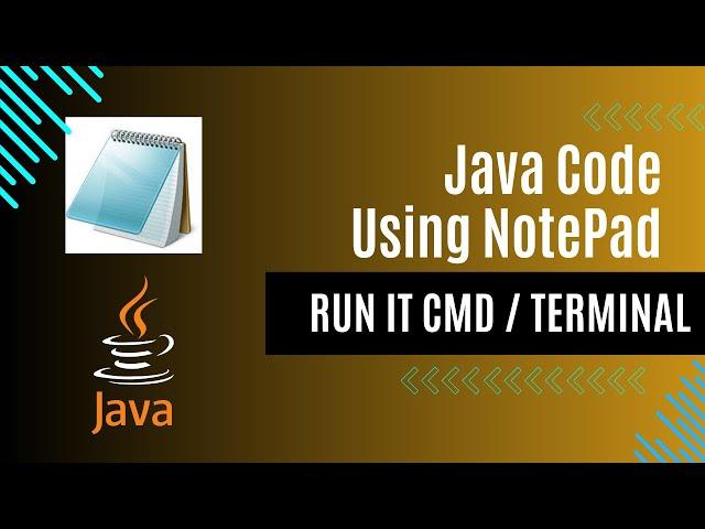 ️ Writing & Running Java Code Using Notepad | Simple CMD/Terminal Guide