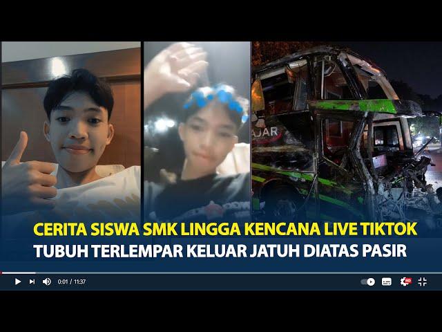 Cerita Niko Siswa SMK Lingga Kencana Live TikTok Saat Kecelakaan Bus, Selamat Tubuh Terlempar Keluar