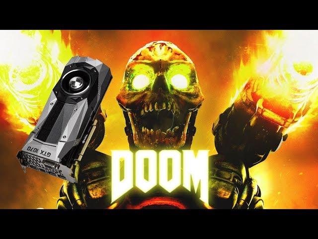 Doom (2016) Max Settings FPS Test | GTX 1070 | 1080p | 4K [DSR]