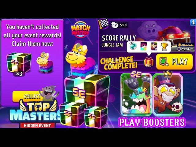 Rewards Top Masters/ Jungle Jam+Bombs Away Score Rally/Solo Challenge 1125 Score Match Masters