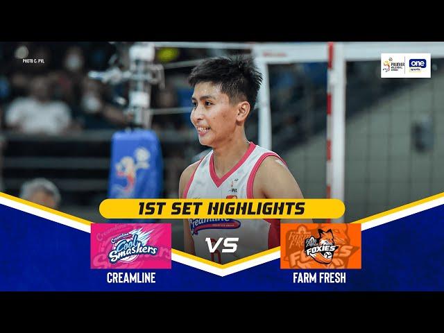 CREAMLINE vs FARM FRESH | SET 1 GAME HIGHLIGHTS | 2024-25 PVL ALL-FILIPINO CONFERENCE | FEB 11, 2025