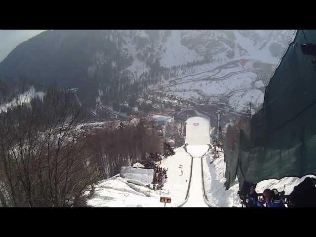 Helmet camera WORLD RECORD SKI JUMP: Jurij Tepes Planica 2013