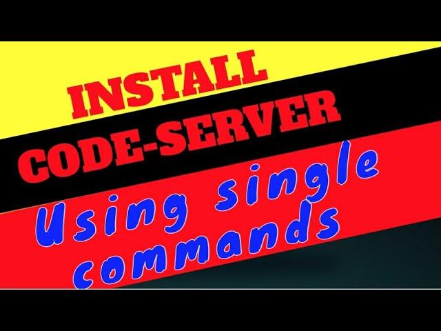 How to install code-server using one command in termux