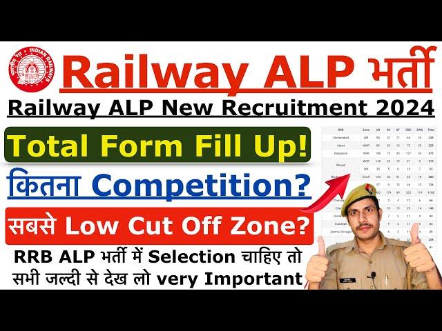 Railway ALP 2024 Competition कितना होगा?  Railway ALP Zone Wise Total Form 2024 | Railway ALP 2024