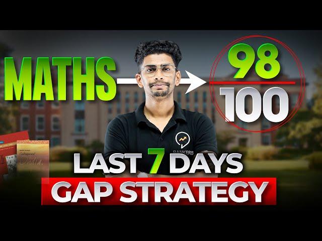 How to complete Math in just 7 Day | My own strategy | Class 10 Math | 100/100