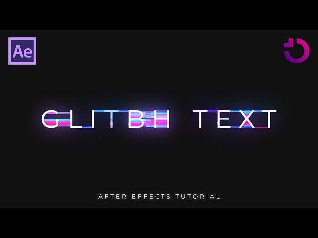 Glitch Text Animation | Tutorial for After Effects