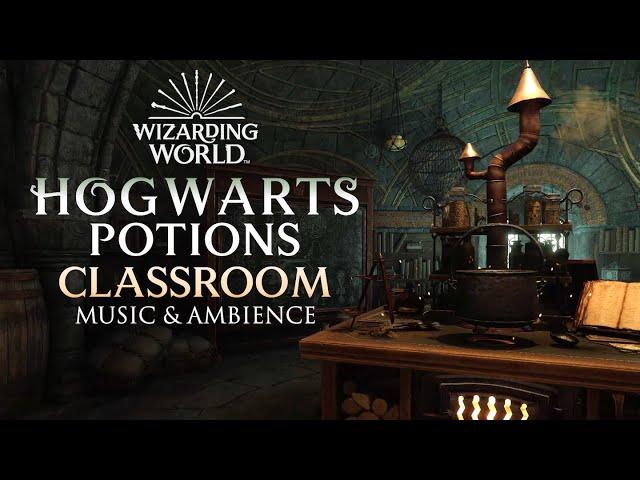 Hogwarts Potions Classroom  | Harry Potter Music & Ambience - Studying, Focusing, & Sleep