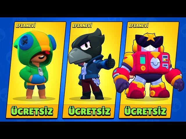 İSTEDİĞİNİZ 1 EFSANEVİ KARAKTER ÜCRETSİZ HEDİYE! - Brawl Stars