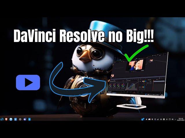 EDITOR DE VÍDEO PROFISSIONAL NO LINUX!!! COMO INSTALAR O DaVinci Resolve no BigLinux, Manjaro etc...