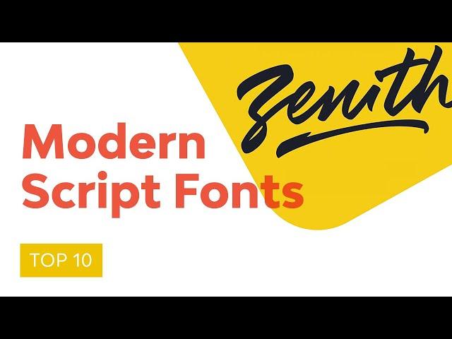 10 Top Beautiful Modern Script Fonts