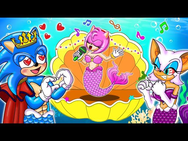 Rouge Jealous Of Sonic Mermaid's Love For Amy Mermaid | Sonic The Hedgehog 2 Animation