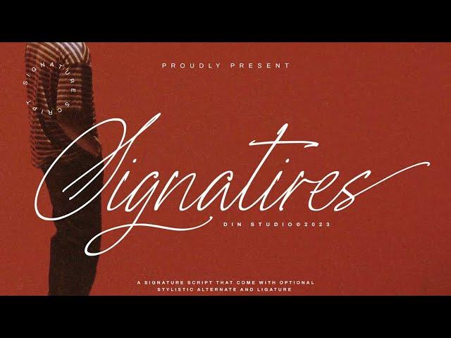 Signatires Font Free | Signature Font | Hinfonts - Download Font Free