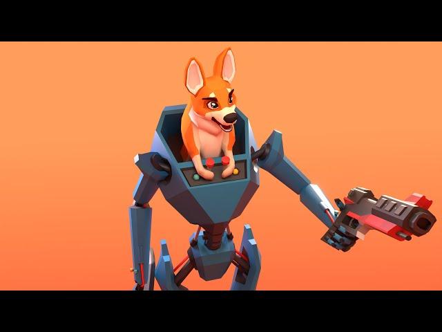 Corgi Bot - PS to Blender to Unity in 60 seconds