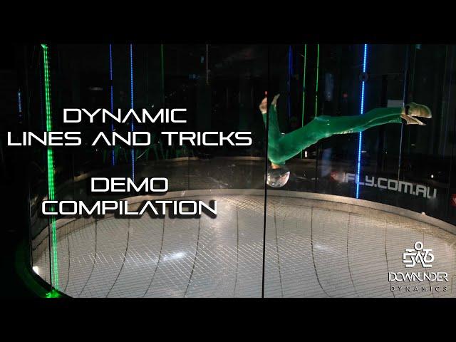 Dynamic flying lines and tricks - indoor skydiving - downunder dynamics