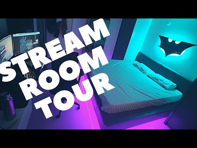 $3500 / ₹2.5 lakhs ROOM TOUR | STREAM SETUP TOUR | XRIG PC | BATCAVE | ROOM IDEAS | FALCON GAMING