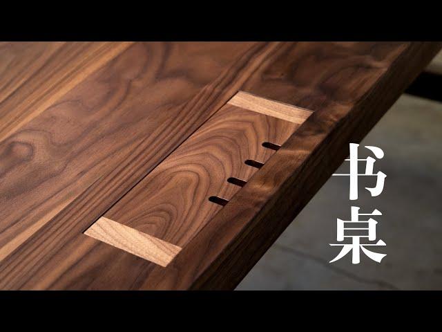 Making walnut desk with drawer