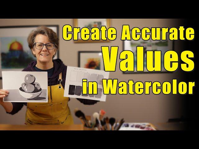 Create Accurate Values in Watercolor | Check Out My Newest Course