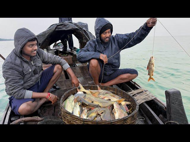 আজ আমরা প্রথমবার এত দূরে গিয়ে মাছ ধরলাম,এবং প্রচুর মাছ পেলাম