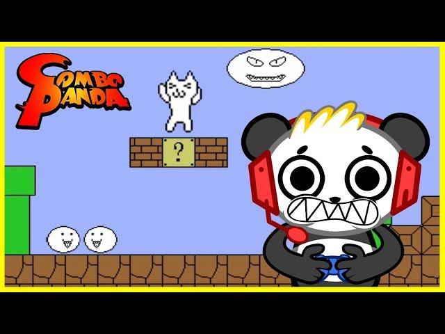 Cat Mario MOST FRUSTRATING GAME EVER Let's Play With Combo Panda