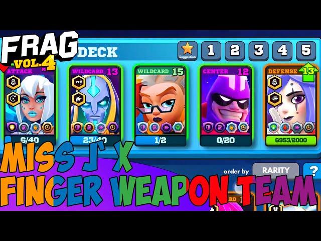 FRAG Pro Shooter - Miss J X finger weapon TeamGameplay Walkthrough(iOS,Android)