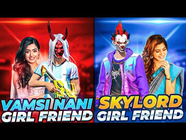 Vamsi nani gf vs sky ff gf best match who will win Vamsi nani gaming Garena Free Fire Telugu