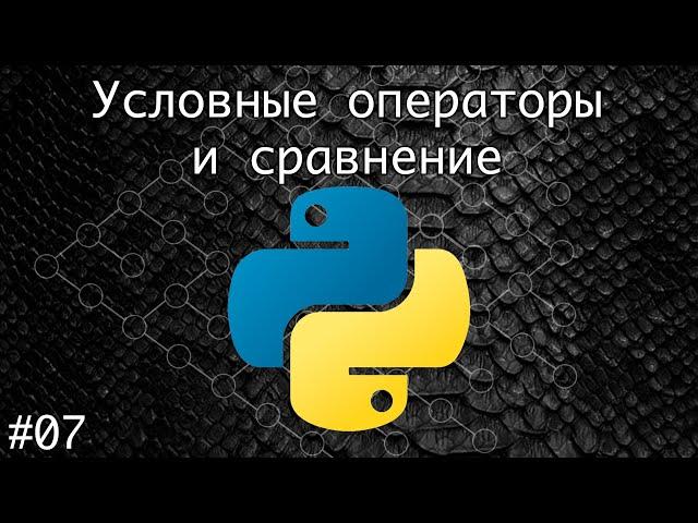 Операторы сравнения и условные операторы if-else в Python | Базовый курс. Программирование на Python