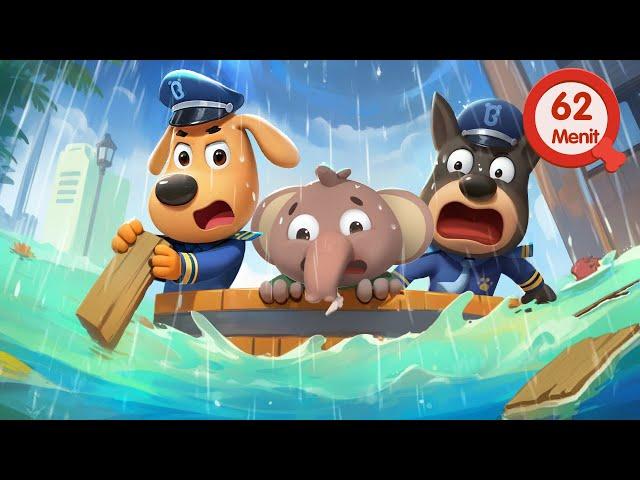 Hati-hati di Jalan yang Banjir | Keamanan Luar Ruangan️ | Kartun Anak-anak | Kepala Polisi Labrador