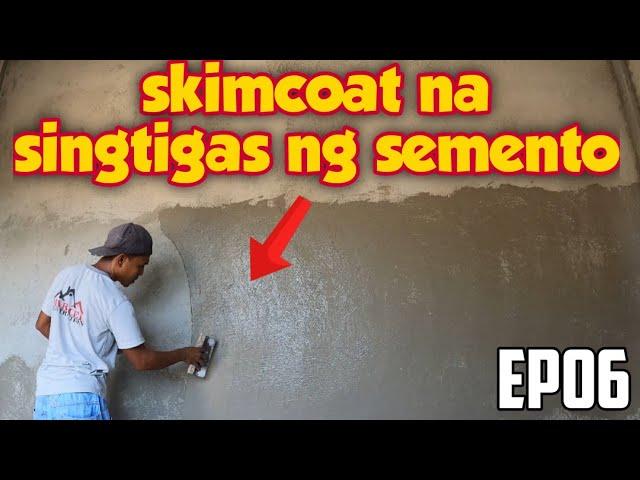 Skimcoat + Cement pano gamitin para mas maging Matibay ang bahay mo | Nibaliw bungalow house EP06