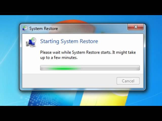 How to restore your computer